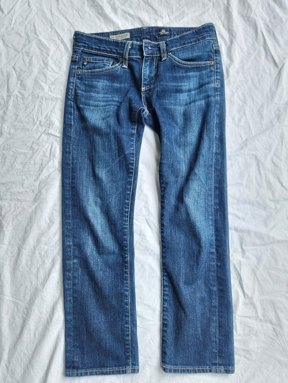 AG Tomboy Crop Jeans Dark Wash